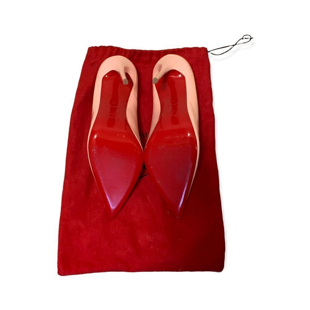 Christian Louboutin Baby Pink Patent Leather So Kate 120 Pumps | Size: 38.5 | - Picture 4 of 15